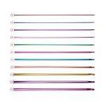 11 pices aiguille  crochet multicolores crochet tricot en aluminium crochets tunisiens 27cm crochets ...