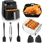 11 pices air fryer accessoires for ninja af140eu af180eu pro 47 l / 62 l y compris paniers de friteuse ...