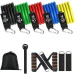 11 - piece set of �lastique musculation bande de r�sistance durable for home fitness portable bande de ...