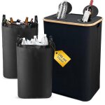 110l collecteur de bouteilles avec couvercle2 compartiments poubelle recyclage2 sac recyclage poubelle ...