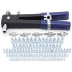 110pcs crou rivet gun pince  riveter insert filet riveteuse professionnelle outil de rivet m3 m4 m5 ...