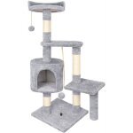 112cm gris arbre � chattour de jeux stable pour chatarbre � grimper multi - niveaux avec convient aux ...