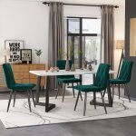 117�68 cm ensemble table � manger avec 4 chaises - set table et chaise cuisine salon moderne - chaises ...