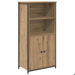 [1178907]enfilade meuble haut - buffet de salonmeuble de rangement ch�ne artisanal 62x36x1215 cmpoids:25. ...