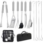 11pcs ensemble ustensiles barbecue en acier inoxydable professionnel set barbecue outils pour camping ... 11pcs ensemble ustensiles barbecue en acier inoxydable professionnel set barbecue outils pour camping ...