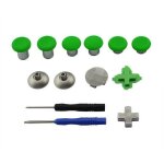 11pcs magntique thumbsticks bouton jeu gaming joystick pour xbox un elite ps4 manette - vert