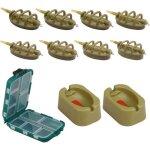 11pcs mangeoires de méthode de pêche en ligne avec moule à dégagement rapide et boîte à leurres 15g 20g ... 11pcs mangeoires de méthode de pêche en ligne avec moule à dégagement rapide et boîte à leurres 15g 20g ...