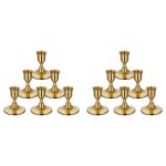 12 bougeoirs coniques en laiton dor bougeoirs en mtal vintage pour pice matresse de table de salle ...