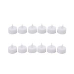 12 bougies led sans flamme bougies chauffe - plat bougies � m�che transparentes color�es d�cor�es pour ...