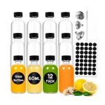 12 bouteilles � shot � remplir60 mlpetits verres � shot avec couverclebouteilles verre remplir entonnoir ...