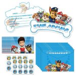 12 carte invitation anniversaire enfant avec 12 enveloppes et 12 autocollantscartes dinvitation de f�te ...