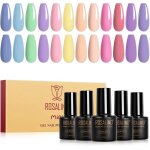 12 couleurs macaron bleuvert violet rose jaune nude vernis gel uv semi permanentprintemps dt vernis ...