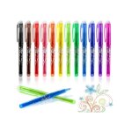 12 couleurs stylos effa�ables � encre color�sstylos � bille avec gomme05mm stylo roller effa�able friction ...