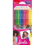 Crayons de couleur - maped - barbie - 12 pi�ces - couleurs vives - ergonomiques