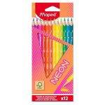 Crayons de couleur - maped - neon - 12 crayons - fluo - mixte - À partir de 3 ans Crayons de couleur - maped - neon - 12 crayons - fluo - mixte - À partir de 3 ans
