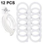 12 joints de bocal en silicone anneaux détanchéité hermétiques pour bocaux de conservation standard 12 joints de bocal en silicone anneaux détanchéité hermétiques pour bocaux de conservation standard