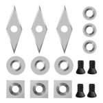 12 outils de tournage en carbure. pointes en carbure. ensemble dassortiment doutils de tournage du bois ...