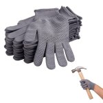 12 paires de gants de travail antid�rapants et r�sistants � lusuredoublure tricot�e adapt�s � de multiples ...
