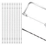 12 pices 4# lames de scie  chantourner avec dents en spirale lame de scie en spirale dents spirales ...