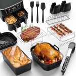 Accessoires air fryer - ensemble 12 pièces - compatible ninja 76 - 95l - sans bpa - lave - vaisselle Accessoires air fryer - ensemble 12 pièces - compatible ninja 76 - 95l - sans bpa - lave - vaisselle
