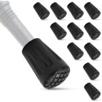 12 pices embouts caoutchouc universels pour btons randonne / trekking / marche - antidrapants & durables ...