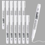 12 pi�ces feutre blanc stylo blanc marqueur permanent feutre acrylique indelebile s�chage rapide pointe ...
