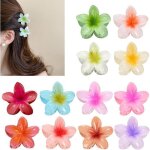 12 pices pince cheveux fleur petite pinces  griffes fleur antidrapantes barettes cheveux fleur forte ...