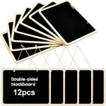 12 pièces tableaux noirs à suspendre 16 x 12 cm mini ardoise rectangulaire tableaux craie effaçable ardoise ... 12 pièces tableaux noirs à suspendre 16 x 12 cm mini ardoise rectangulaire tableaux craie effaçable ardoise ...