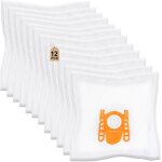 12 sacs aspirateur compatibles avec bosch et swirl s62 / s67 / s68 / s73 / y94