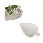 12 verrines feuille canne  sucre 8x6cm blanc