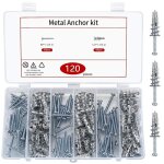 120 chevilles pour plaques de plâtre avec vis autoperceuses (60 vis + 60 chevilles) chevilles pour murs ... 120 chevilles pour plaques de plâtre avec vis autoperceuses (60 vis + 60 chevilles) chevilles pour murs ...
