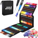 120 feutres coloriage adulte pour dessiner manga scrapbooking aquarelle stylos feutre coloriage enfants ...