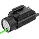 1200 lumens picatinny lampe de poche et laser vert combo avec batterie rechargeable extrieure intgre ...