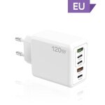 120w 5 en 1 2 usb 3 type c charge rapide chargeur mural rapide pour iphone samsung xiaomi huawei oppo ...