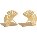 Serre - livres - décoratif - métal doré - design découpé - lot de 2 - idéal pour bibliothèque Serre - livres - décoratif - métal doré - design découpé - lot de 2 - idéal pour bibliothèque