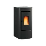 1293606 - poele a granules - 7kw - a + - flamme verte - cstb - foyer fonte - sortie ar nordica extraflame ...