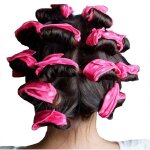 12pcs bigoudis souples en mousse et �ponge pour le soin des cheveux