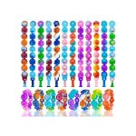 12pcs bracelets enfants pop it fidget toys silicone push pop bubble wristband rainbow multicolor bracelets ... 12pcs bracelets enfants pop it fidget toys silicone push pop bubble wristband rainbow multicolor bracelets ...