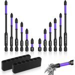 12pcs embout visseuse a choc embout torx embout visseuse aimant� coffret embout visseuse agn�tiques antid�rapa ...