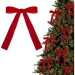 12pcs noeud ruban nol 13 * 18cm arc papillon dcoration sapin arbre emballage cadeau guirlande avec ...