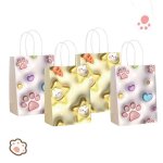 12pcs pochette cadeau - sacs cadeaux plats 3d - sacs en papier kraft - sacs demballage de bijoux - cadeaux ...