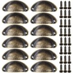 12pcs poignées de meuble vintage boutons de tiroir metal coquille pour placards armoire cuisine tiroirs ... 12pcs poignées de meuble vintage boutons de tiroir metal coquille pour placards armoire cuisine tiroirs ...