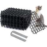12pcs tapis anti - chat avec pointes avec 6pcs clous de jardin tapis anti chat avec epine grille jardin ...