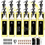 12pi�ces huile dolive bouteille verre set 250ml12 bec verseur huile dolivevinaigrette distributeur huile ...