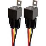 12v 40a voiture relais avec faisceau de c�ble color� 5 broches spdt relais pour moto camion bateau paquet ...