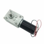 12v dc worm gear motor 16 rpm 70 kg / cm high torque self - locking turbine reducer for robotic door ...