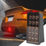 12v feux de signalisation feux stop rectangle coque noircie avec lumire rouge avec support pour tesla ...
