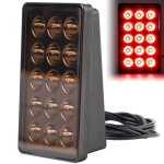 12v fumé coque rouge feu stop rectangulaire avec support universel pour voitures motos coupés 12v fumé coque rouge feu stop rectangulaire avec support universel pour voitures motos coupés