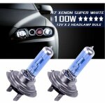 12v h7 100w xenon blanc 6000k halog�ne lampe frontale de voiture globes ampoules 1 paire