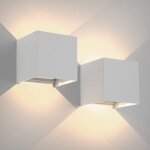 12w applique murale angle de faisceau réglable led blanc chaud carré aluminium blanc 2pcs murale intérieur ... 12w applique murale angle de faisceau réglable led blanc chaud carré aluminium blanc 2pcs murale intérieur ...